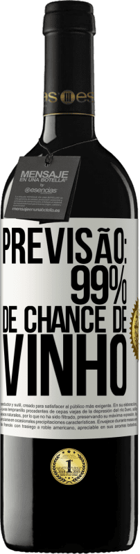 «Previsão: 99% de chance de vinho» Edição RED MBE Reserva