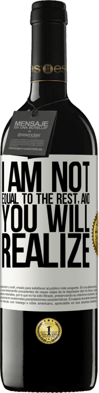 39,95 € Free Shipping | Red Wine RED Edition MBE Reserve I am not equal to the rest, and you will realize White Label. Customizable label Reserve 12 Months Harvest 2016 Tempranillo