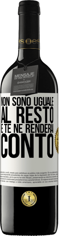 39,95 € Spedizione Gratuita | Vino rosso Edizione RED MBE Riserva Non sono uguale al resto e te ne renderai conto Etichetta Bianca. Etichetta personalizzabile Riserva 12 Mesi Raccogliere 2014 Tempranillo