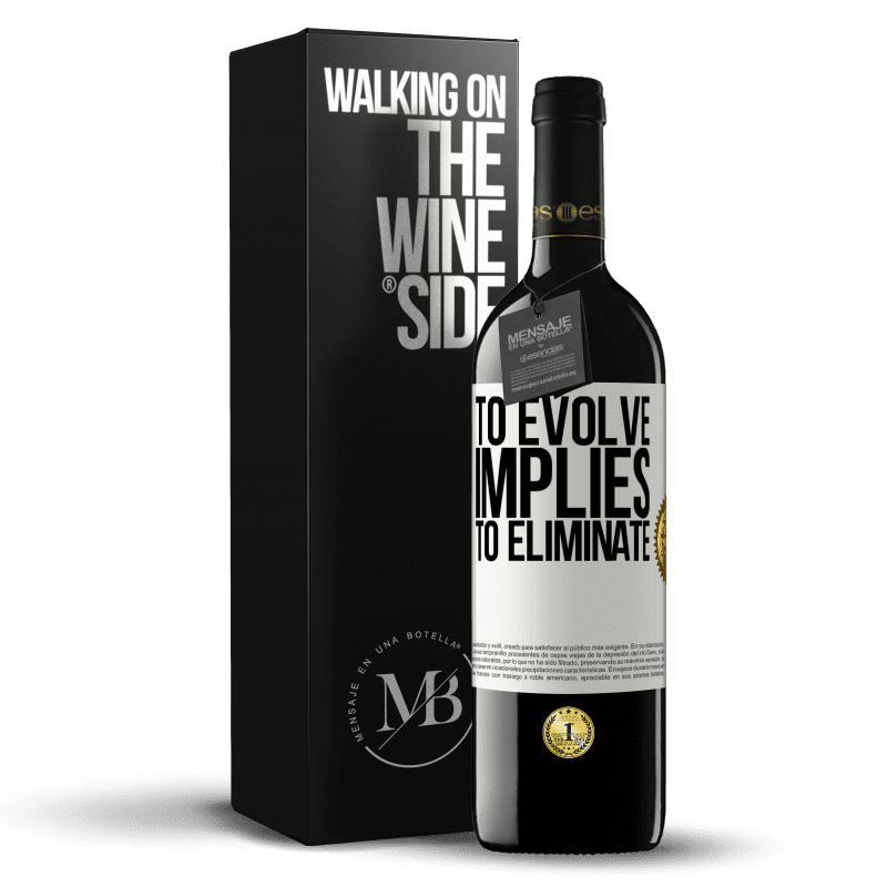 39,95 € Free Shipping | Red Wine RED Edition MBE Reserve To evolve implies to eliminate White Label. Customizable label Reserve 12 Months Harvest 2016 Tempranillo