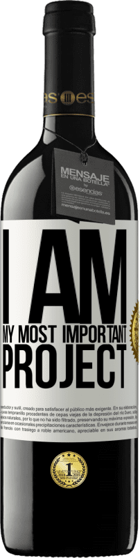39,95 € | Red Wine RED Edition MBE Reserve I am my most important project White Label. Customizable label Reserve 12 Months Harvest 2014 Tempranillo