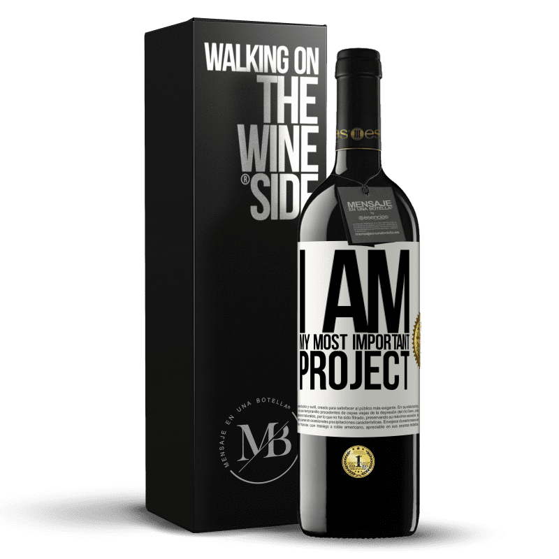 39,95 € Free Shipping | Red Wine RED Edition MBE Reserve I am my most important project White Label. Customizable label Reserve 12 Months Harvest 2014 Tempranillo