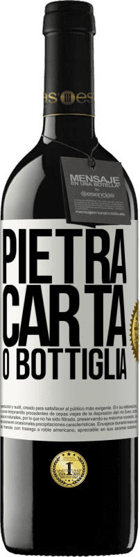 39,95 € | Vino rosso Edizione RED MBE Riserva Pietra, carta o bottiglia Etichetta Bianca. Etichetta personalizzabile Riserva 12 Mesi Raccogliere 2014 Tempranillo