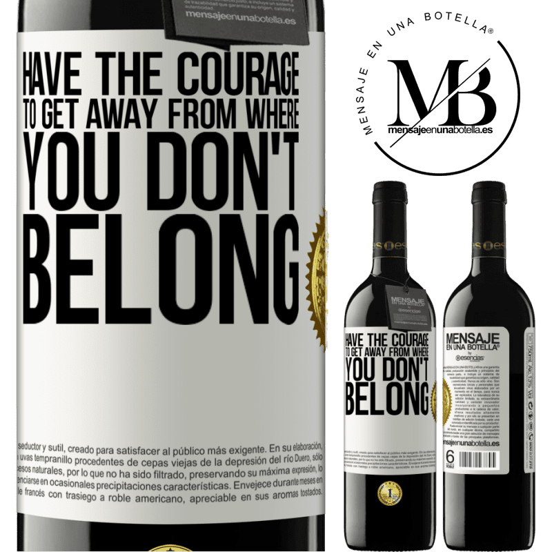 24,95 € Free Shipping | Red Wine RED Edition Crianza 6 Months Have the courage to get away from where you don't belong White Label. Customizable label Aging in oak barrels 6 Months Harvest 2019 Tempranillo