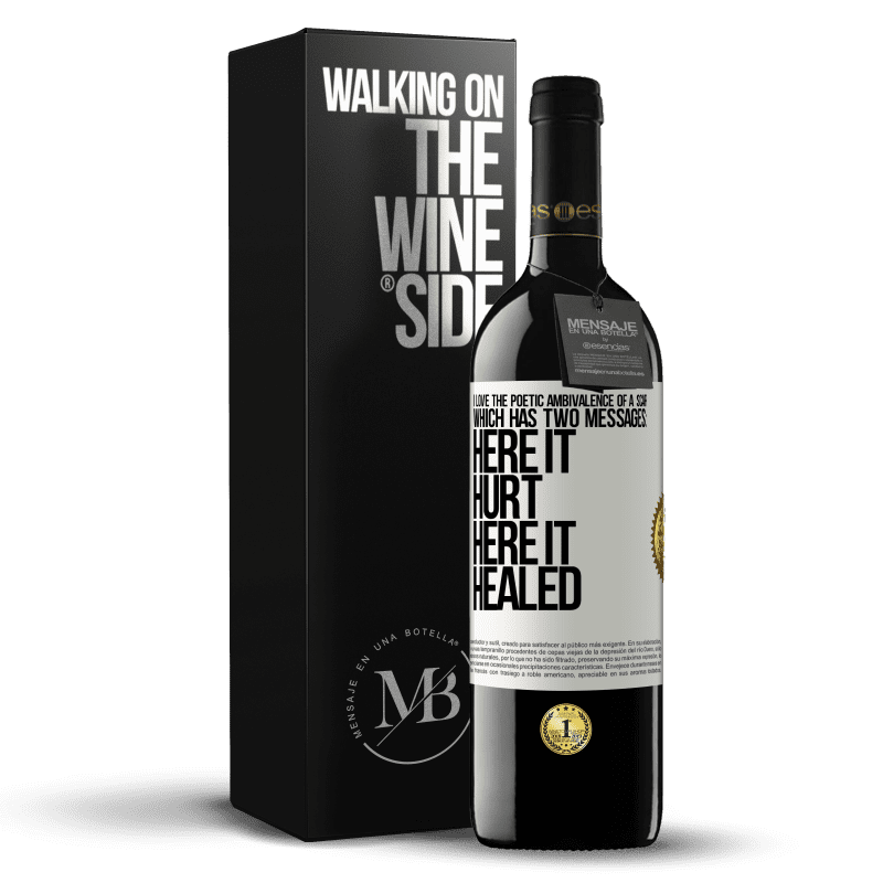 39,95 € Free Shipping | Red Wine RED Edition MBE Reserve I love the poetic ambivalence of a scar, which has two messages: here it hurt, here it healed White Label. Customizable label Reserve 12 Months Harvest 2014 Tempranillo