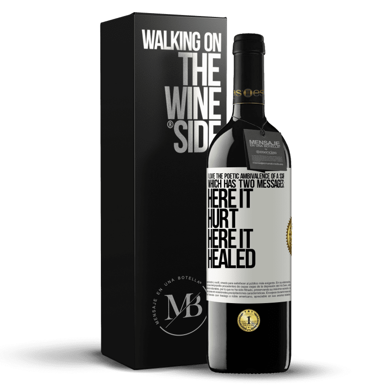 39,95 € Free Shipping | Red Wine RED Edition MBE Reserve I love the poetic ambivalence of a scar, which has two messages: here it hurt, here it healed White Label. Customizable label Reserve 12 Months Harvest 2015 Tempranillo