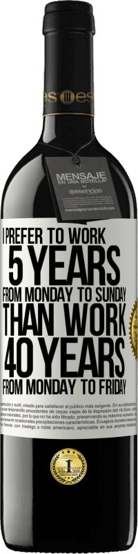 «我更喜欢从星期一到星期日工作5年，而不是从星期一到星期五工作40年» RED版 MBE 预订