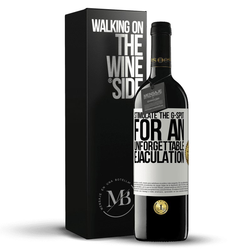 39,95 € Free Shipping | Red Wine RED Edition MBE Reserve Stimulate the G-spot for an unforgettable ejaculation White Label. Customizable label Reserve 12 Months Harvest 2015 Tempranillo