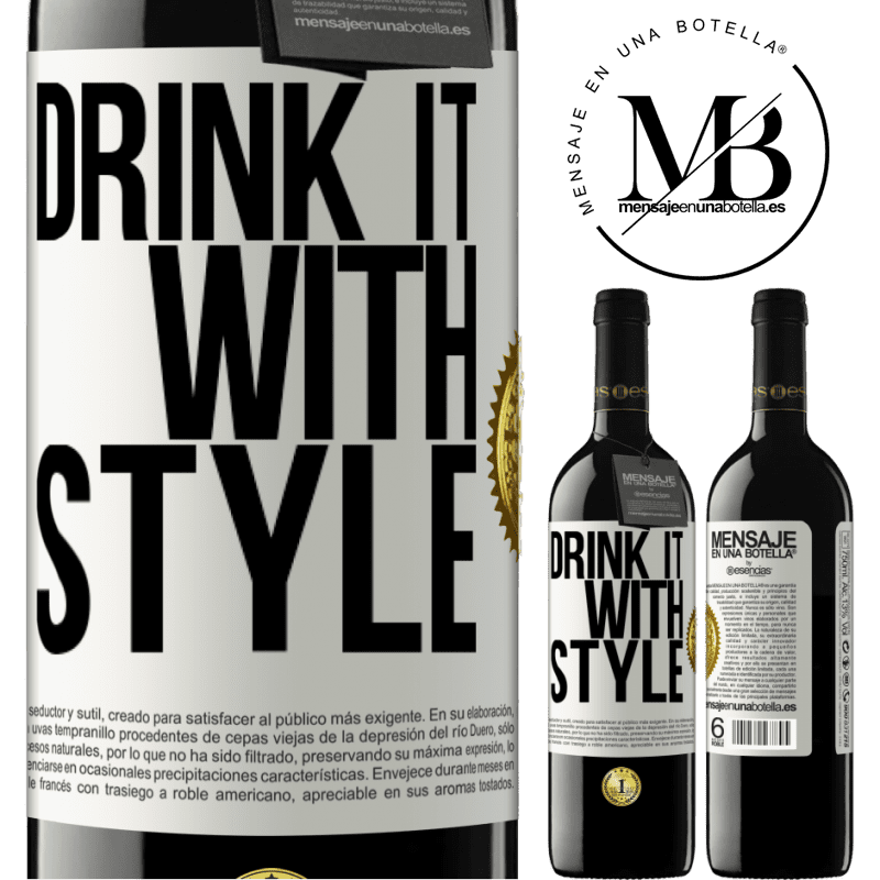 24,95 € Free Shipping | Red Wine RED Edition Crianza 6 Months Drink it with style White Label. Customizable label Aging in oak barrels 6 Months Harvest 2019 Tempranillo