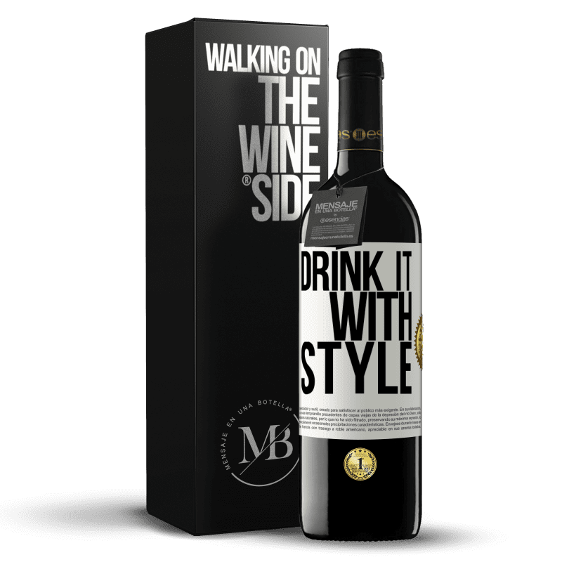 39,95 € Free Shipping | Red Wine RED Edition MBE Reserve Drink it with style White Label. Customizable label Reserve 12 Months Harvest 2016 Tempranillo