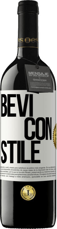39,95 € | Vino rosso Edizione RED MBE Riserva Bevi con stile Etichetta Bianca. Etichetta personalizzabile Riserva 12 Mesi Raccogliere 2016 Tempranillo