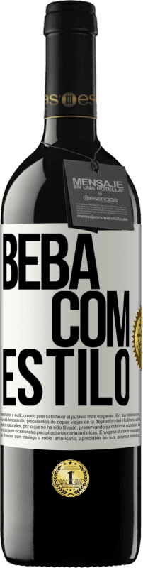 39,95 € | Vinho tinto Edição RED MBE Reserva Beba com estilo Etiqueta Branca. Etiqueta personalizável Reserva 12 Meses Colheita 2014 Tempranillo