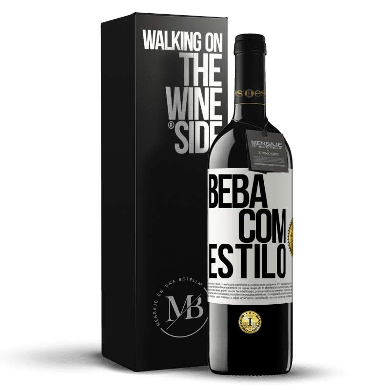 39,95 € Envio grátis | Vinho tinto Edição RED MBE Reserva Beba com estilo Etiqueta Branca. Etiqueta personalizável Reserva 12 Meses Colheita 2016 Tempranillo