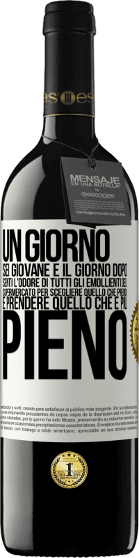 39,95 € | Vino rosso Edizione RED MBE Riserva Un giorno sei giovane e il giorno dopo, senti l'odore di tutti gli emollienti del supermercato per scegliere quello che Etichetta Bianca. Etichetta personalizzabile Riserva 12 Mesi Raccogliere 2015 Tempranillo