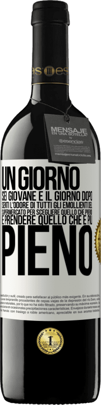 39,95 € | Vino rosso Edizione RED MBE Riserva Un giorno sei giovane e il giorno dopo, senti l'odore di tutti gli emollienti del supermercato per scegliere quello che Etichetta Bianca. Etichetta personalizzabile Riserva 12 Mesi Raccogliere 2016 Tempranillo