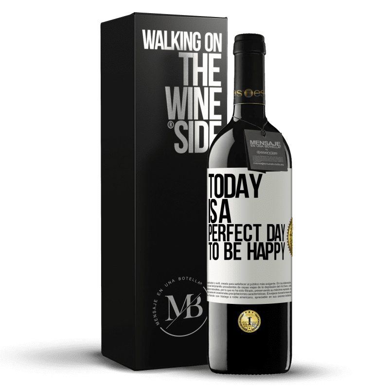 39,95 € Free Shipping | Red Wine RED Edition MBE Reserve Today is a perfect day to be happy White Label. Customizable label Reserve 12 Months Harvest 2014 Tempranillo