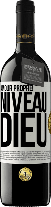 39,95 € | Vin rouge Édition RED MBE Réserve Amour propre! Niveau Dieu Étiquette Blanche. Étiquette personnalisable Réserve 12 Mois Récolte 2015 Tempranillo