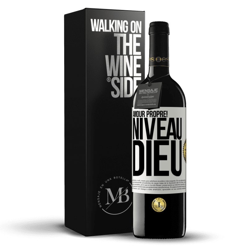 39,95 € Envoi gratuit | Vin rouge Édition RED MBE Réserve Amour propre! Niveau Dieu Étiquette Blanche. Étiquette personnalisable Réserve 12 Mois Récolte 2015 Tempranillo