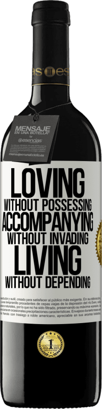 39,95 € | 赤ワイン REDエディション MBE 予約する 所有せずに愛し、侵入せずに付き添い、依存せずに生きる ホワイトラベル. カスタマイズ可能なラベル 予約する 12 月 収穫 2016 Tempranillo