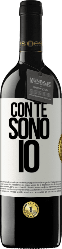 39,95 € Spedizione Gratuita | Vino rosso Edizione RED MBE Riserva Con te sono io Etichetta Bianca. Etichetta personalizzabile Riserva 12 Mesi Raccogliere 2016 Tempranillo