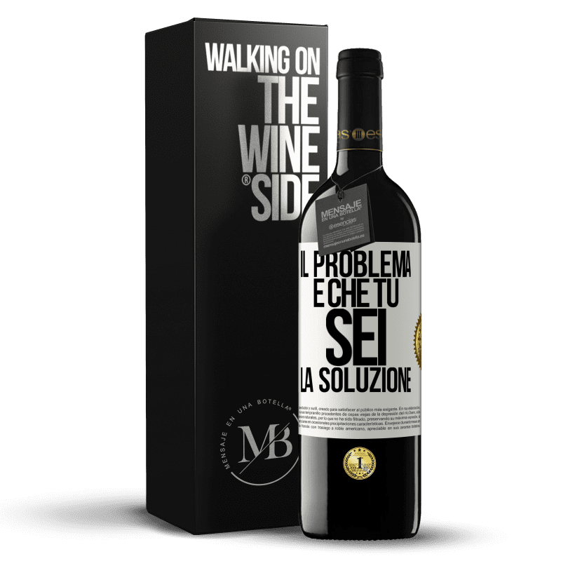 39,95 € Spedizione Gratuita | Vino rosso Edizione RED MBE Riserva Il problema è che tu sei la soluzione Etichetta Bianca. Etichetta personalizzabile Riserva 12 Mesi Raccogliere 2014 Tempranillo