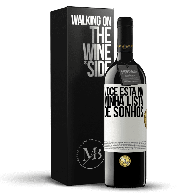 39,95 € Envio grátis | Vinho tinto Edição RED MBE Reserva Você está na minha lista de sonhos Etiqueta Branca. Etiqueta personalizável Reserva 12 Meses Colheita 2014 Tempranillo