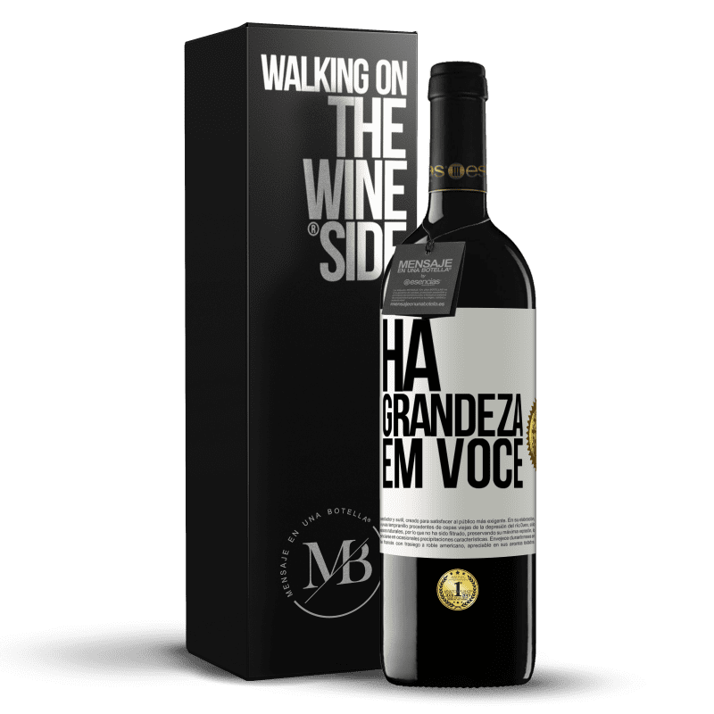 39,95 € Envio grátis | Vinho tinto Edição RED MBE Reserva Há grandeza em você Etiqueta Branca. Etiqueta personalizável Reserva 12 Meses Colheita 2014 Tempranillo