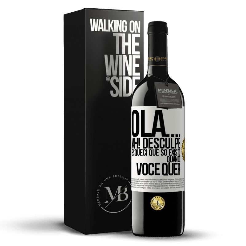 39,95 € Envio grátis | Vinho tinto Edição RED MBE Reserva Olá ... Ah! Desculpe. Esqueci que só existo quando você quer Etiqueta Branca. Etiqueta personalizável Reserva 12 Meses Colheita 2016 Tempranillo