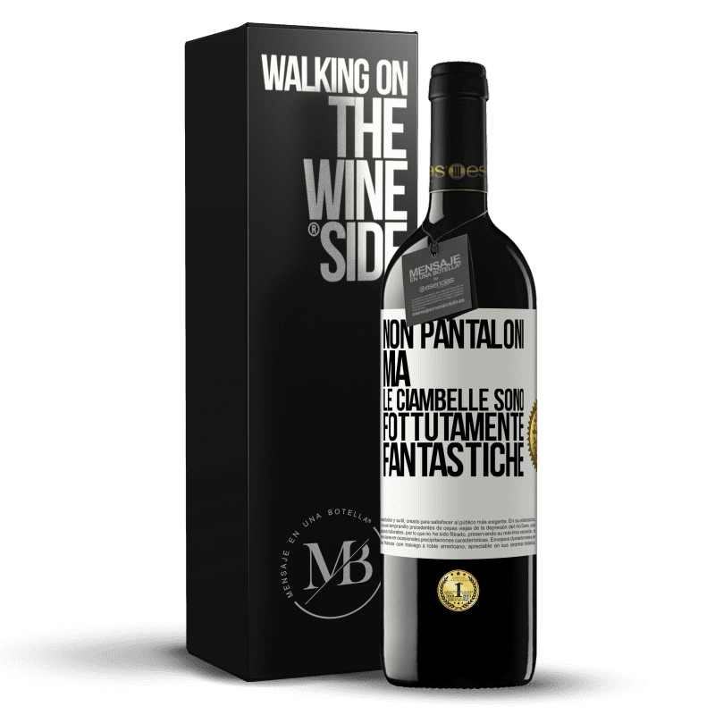 39,95 € Spedizione Gratuita | Vino rosso Edizione RED MBE Riserva Non pantaloni, ma le ciambelle sono fottutamente fantastiche Etichetta Bianca. Etichetta personalizzabile Riserva 12 Mesi Raccogliere 2016 Tempranillo