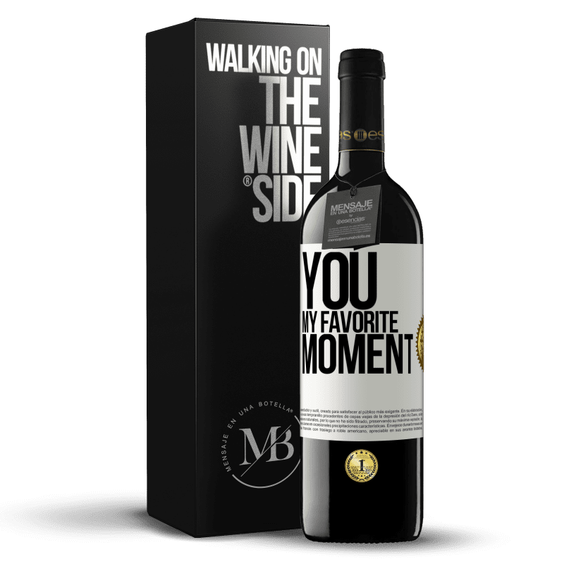 39,95 € Free Shipping | Red Wine RED Edition MBE Reserve You. My favorite moment White Label. Customizable label Reserve 12 Months Harvest 2014 Tempranillo