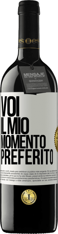 Spedizione Gratuita | Vino rosso Edizione RED MBE Riserva Voi. Il mio momento preferito Etichetta Bianca. Etichetta personalizzabile Riserva 12 Mesi Raccogliere 2014 Tempranillo