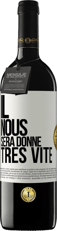 Envoi gratuit | Vin rouge Édition RED MBE Réserve Il nous sera donné très vite Étiquette Blanche. Étiquette personnalisable Réserve 12 Mois Récolte 2014 Tempranillo