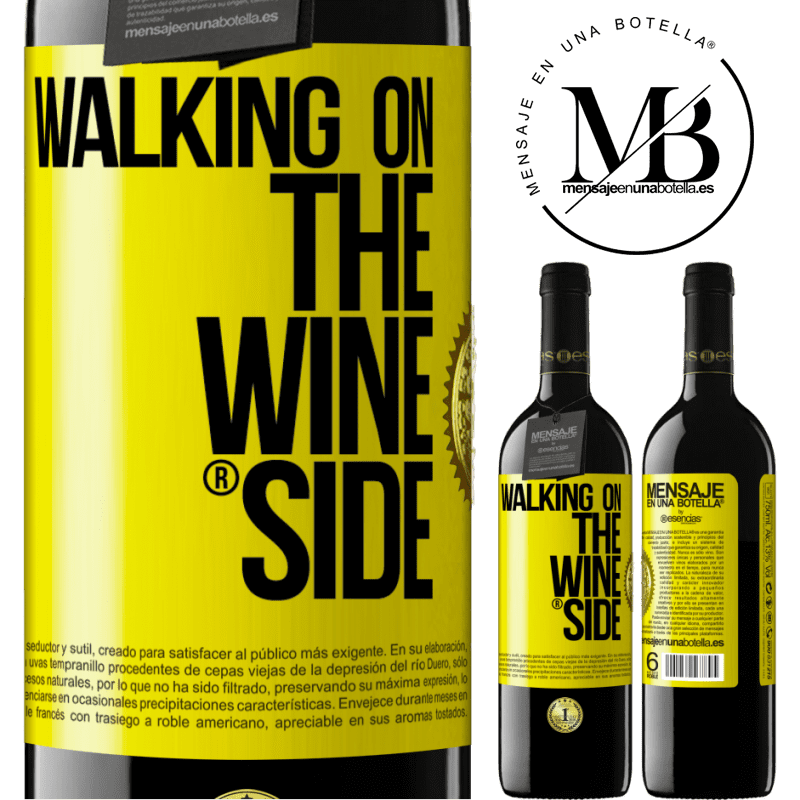 39,95 € 送料無料 | 赤ワイン REDエディション MBE 予約する Walking on the Wine Side® 黄色のラベル. カスタマイズ可能なラベル 予約する 12 月 収穫 2015 Tempranillo