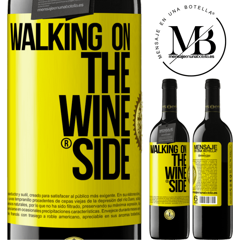 39,95 € Free Shipping | Red Wine RED Edition MBE Reserve Walking on the Wine Side® Yellow Label. Customizable label Reserve 12 Months Harvest 2016 Tempranillo