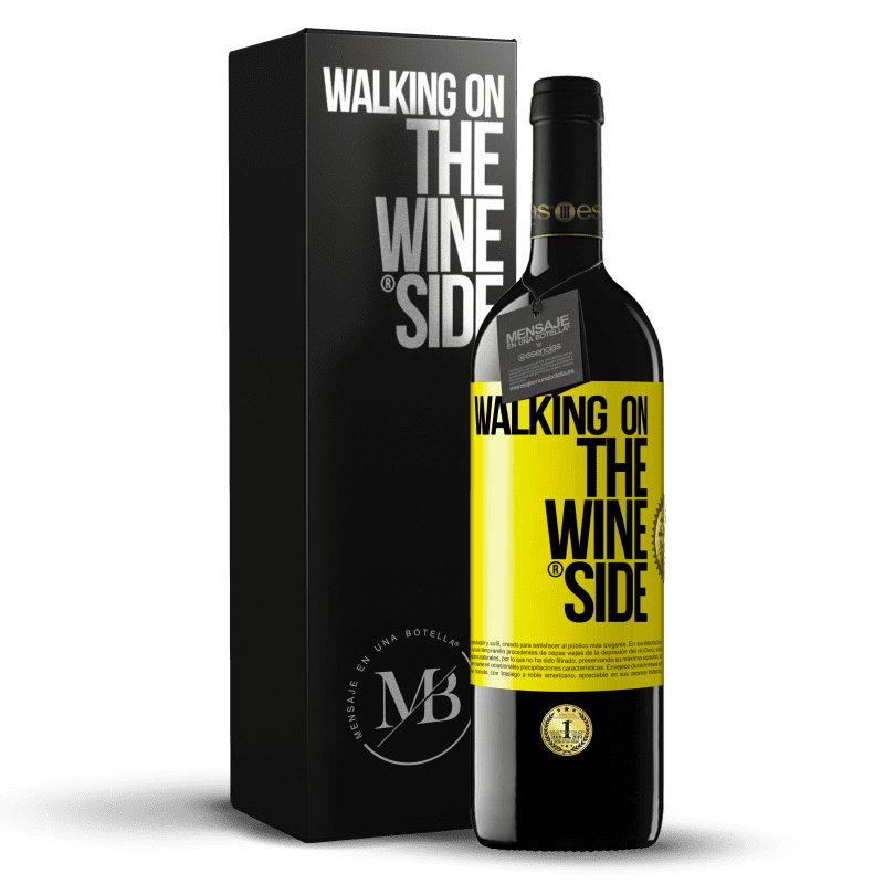 39,95 € Free Shipping | Red Wine RED Edition MBE Reserve Walking on the Wine Side® Yellow Label. Customizable label Reserve 12 Months Harvest 2014 Tempranillo