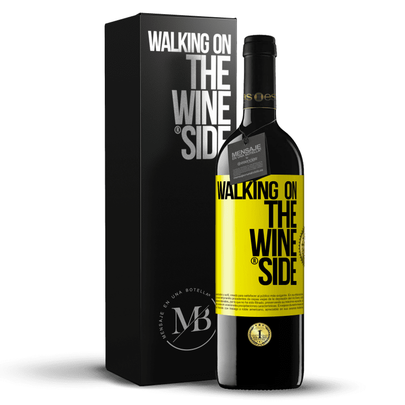 39,95 € Free Shipping | Red Wine RED Edition MBE Reserve Walking on the Wine Side® Yellow Label. Customizable label Reserve 12 Months Harvest 2015 Tempranillo