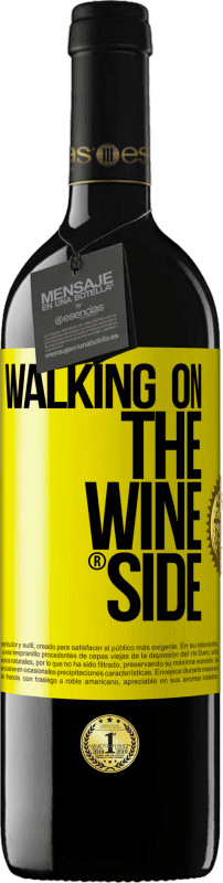 39,95 € Kostenloser Versand | Rotwein RED Ausgabe MBE Reserve Walking on the Wine Side® Gelbes Etikett. Anpassbares Etikett Reserve 12 Monate Ernte 2014 Tempranillo