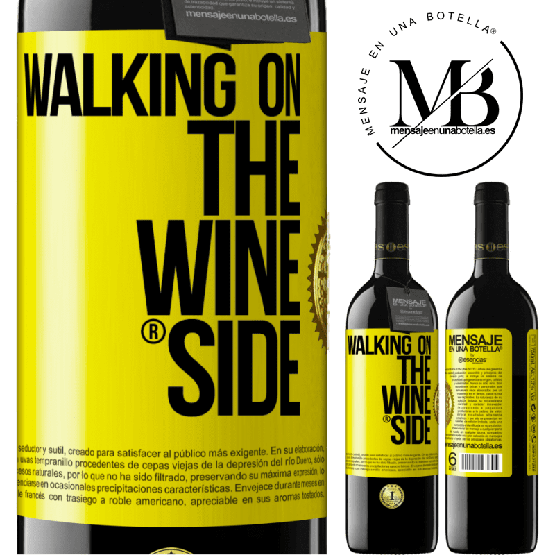 39,95 € Envio grátis | Vinho tinto Edição RED MBE Reserva Walking on the Wine Side® Etiqueta Amarela. Etiqueta personalizável Reserva 12 Meses Colheita 2016 Tempranillo