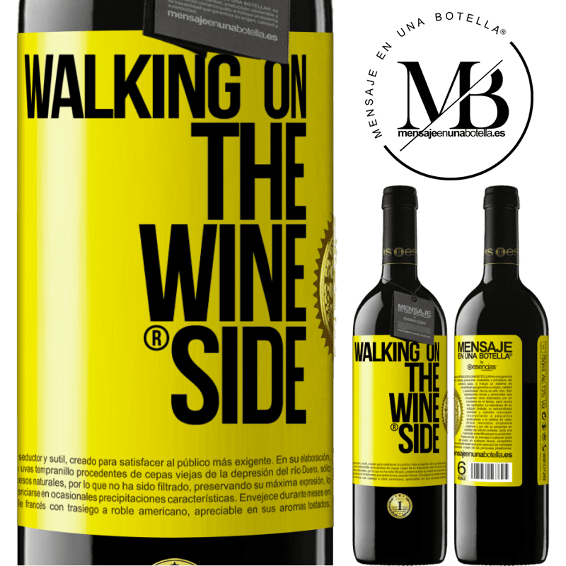 39,95 € Бесплатная доставка | Красное вино Издание RED MBE Бронировать Walking on the Wine Side® Желтая этикетка. Настраиваемая этикетка Бронировать 12 Месяцы Урожай 2016 Tempranillo