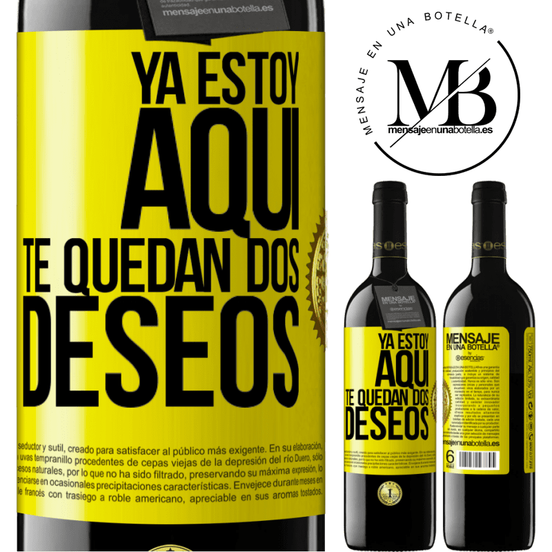 39,95 € Envío gratis | Vino Tinto Edición RED MBE Reserva Ya estoy aquí. Te quedan dos deseos Etiqueta Amarilla. Etiqueta personalizable Reserva 12 Meses Cosecha 2016 Tempranillo
