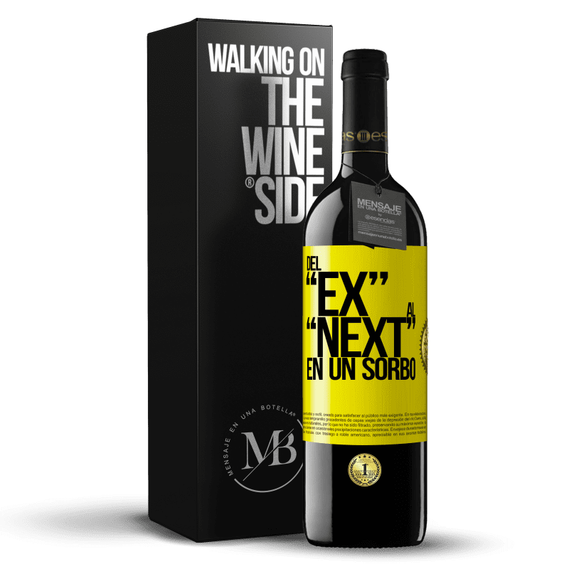 39,95 € Free Shipping | Red Wine RED Edition MBE Reserve Del EX al NEXT en un sorbo Yellow Label. Customizable label Reserve 12 Months Harvest 2014 Tempranillo