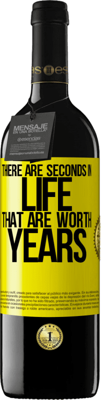 39,95 € | Red Wine RED Edition MBE Reserve There are seconds in life that are worth years Yellow Label. Customizable label Reserve 12 Months Harvest 2016 Tempranillo