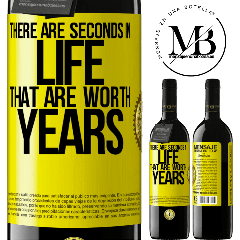 24,95 € Free Shipping | Red Wine RED Edition Crianza 6 Months There are seconds in life that are worth years Yellow Label. Customizable label Aging in oak barrels 6 Months Harvest 2019 Tempranillo