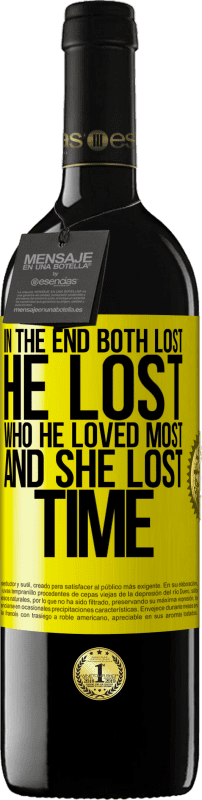 39,95 € | Red Wine RED Edition MBE Reserve In the end, both lost. He lost who he loved most, and she lost time Yellow Label. Customizable label Reserve 12 Months Harvest 2015 Tempranillo