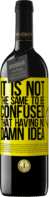 39,95 € 送料無料 | 赤ワイン REDエディション MBE 予約する いまいましいアイデアがないと混同するのは同じではない 黄色のラベル. カスタマイズ可能なラベル 予約する 12 月 収穫 2016 Tempranillo