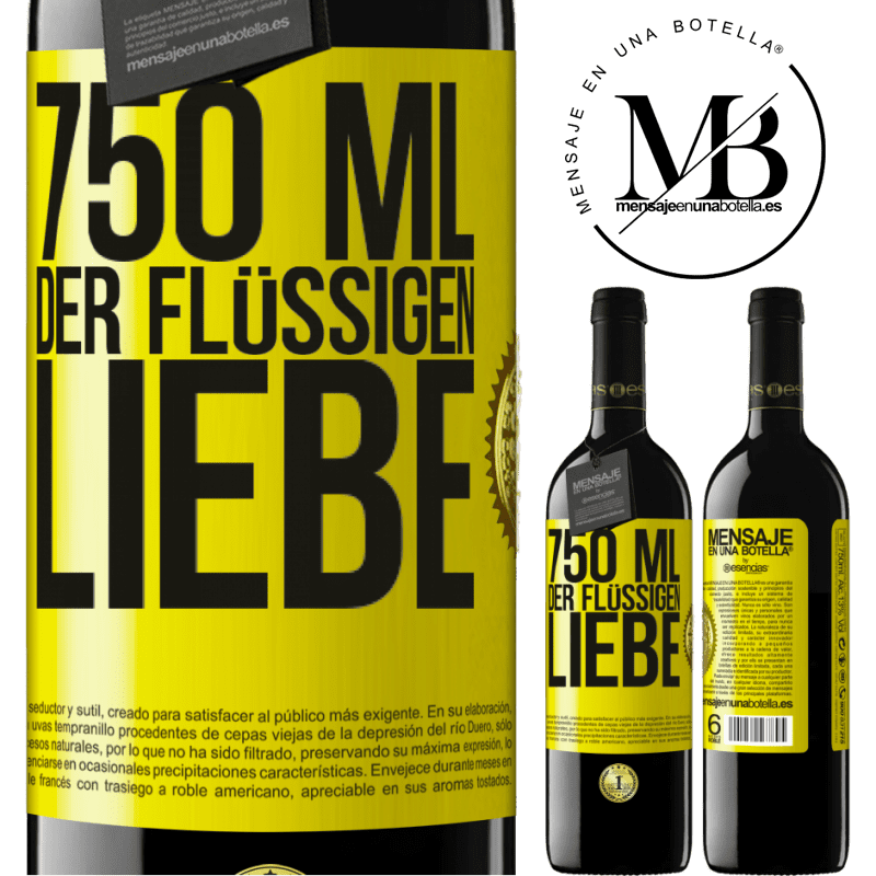 39,95 € Kostenloser Versand | Rotwein RED Ausgabe MBE Reserve 750 ml flüssiger Liebe Gelbes Etikett. Anpassbares Etikett Reserve 12 Monate Ernte 2015 Tempranillo