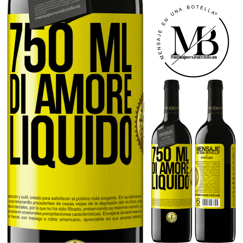 39,95 € Spedizione Gratuita | Vino rosso Edizione RED MBE Riserva 750 ml di amore liquido Etichetta Gialla. Etichetta personalizzabile Riserva 12 Mesi Raccogliere 2015 Tempranillo