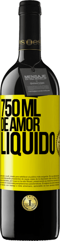 39,95 € Envio grátis | Vinho tinto Edição RED MBE Reserva 750 ml de amor líquido Etiqueta Amarela. Etiqueta personalizável Reserva 12 Meses Colheita 2016 Tempranillo