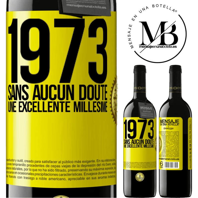 39,95 € Envoi gratuit | Vin rouge Édition RED MBE Réserve 1973. Sans aucun doute, une excellente millésime Étiquette Jaune. Étiquette personnalisable Réserve 12 Mois Récolte 2014 Tempranillo