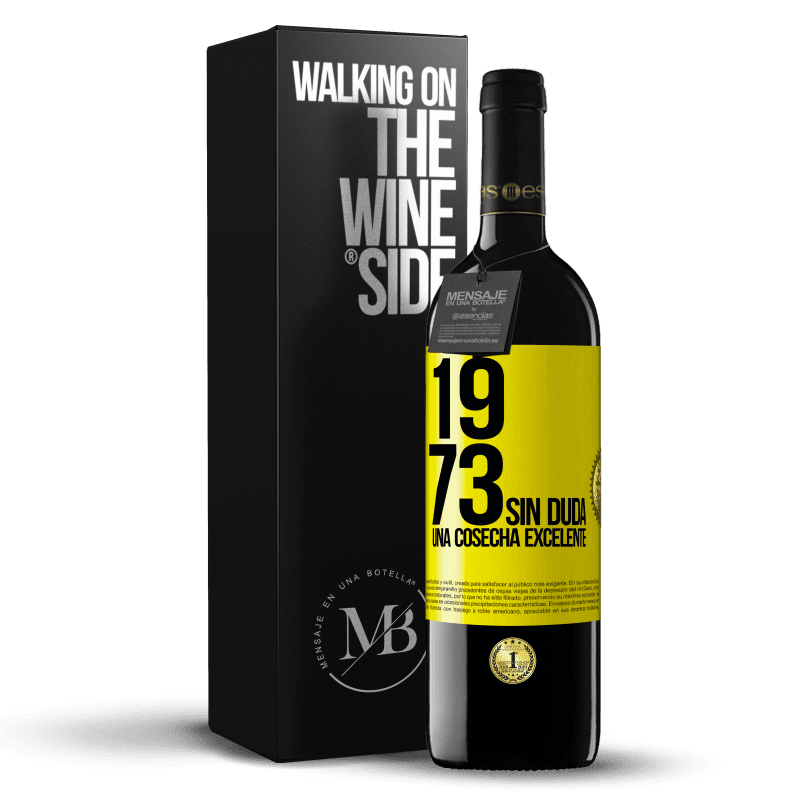 39,95 € Envío gratis | Vino Tinto Edición RED MBE Reserva 1973. Sin duda, una cosecha excelente Etiqueta Amarilla. Etiqueta personalizable Reserva 12 Meses Cosecha 2015 Tempranillo